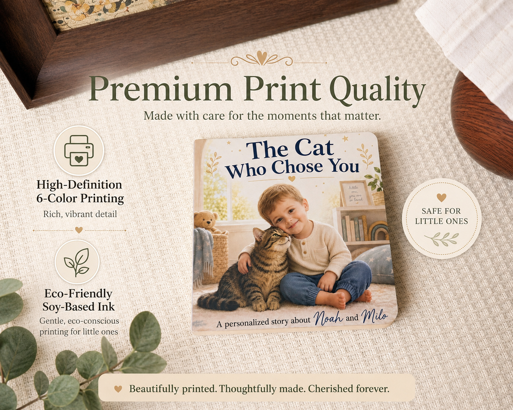 Personalized Baby & Cat Book