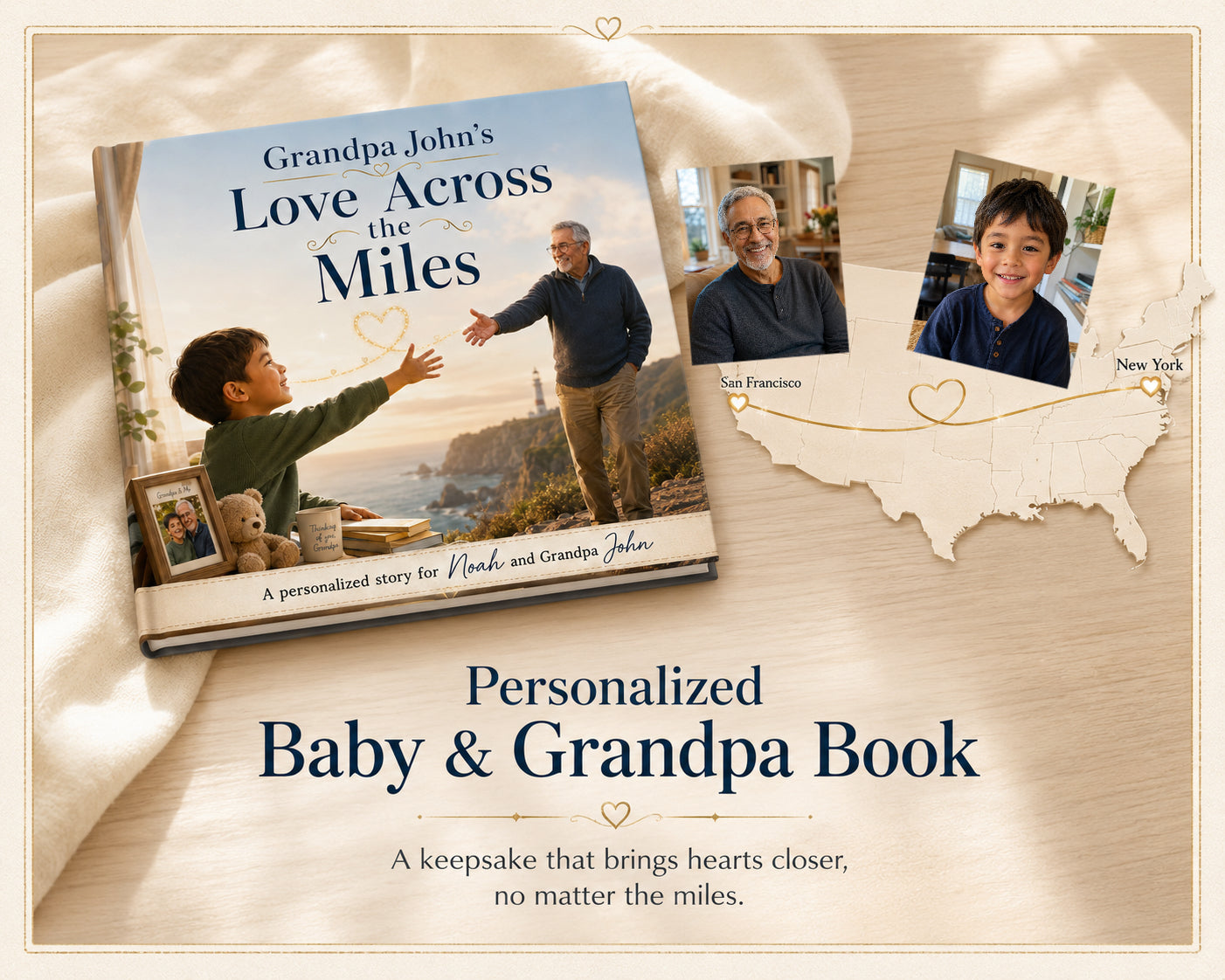 Long Distance Grandpa Keepsake