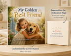 Personalized Baby & Golden Retriever Book