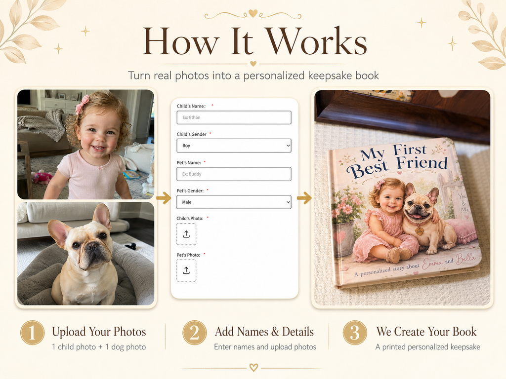 Personalized Baby & Dog Book