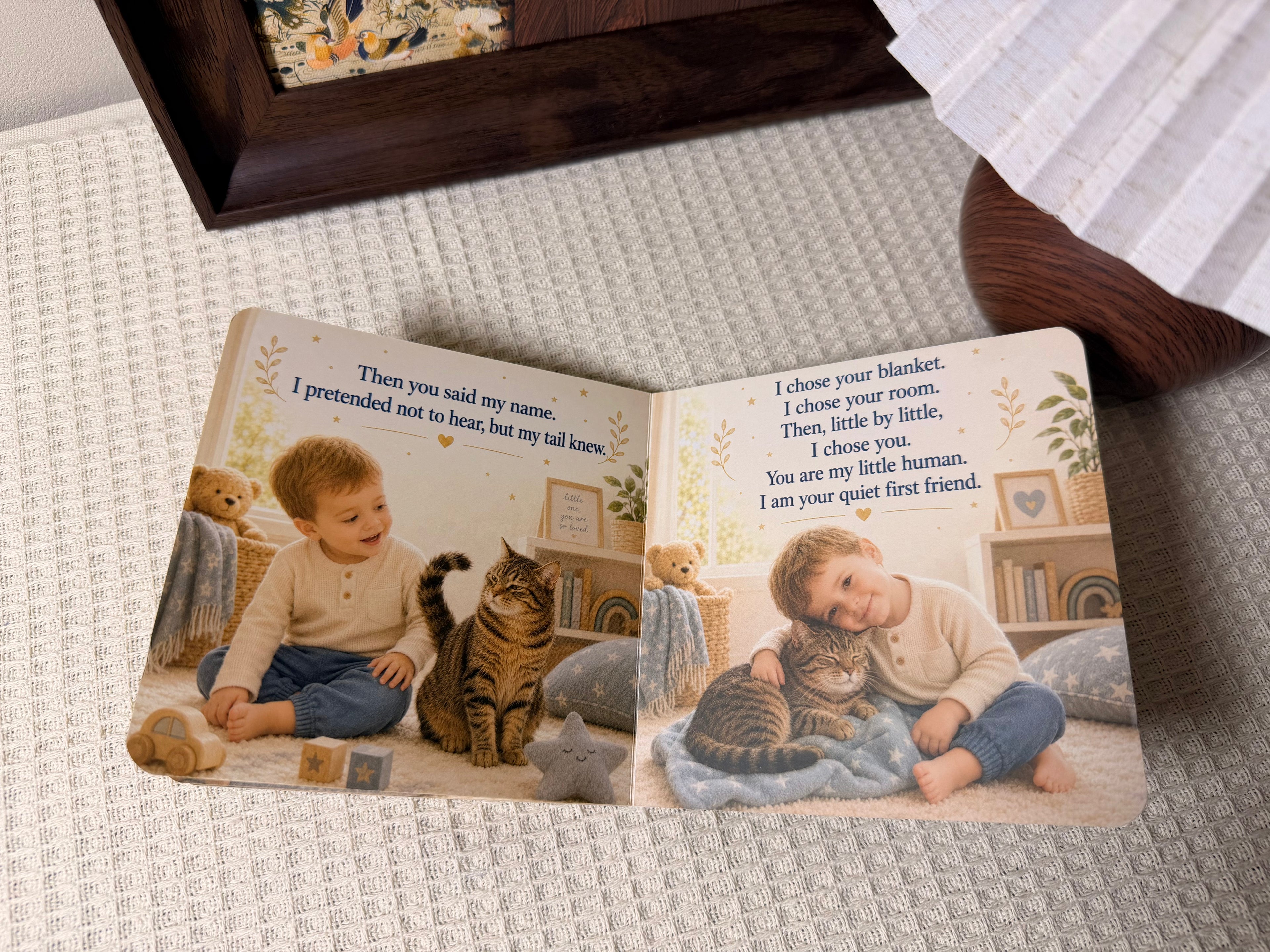Personalized Baby & Cat Book