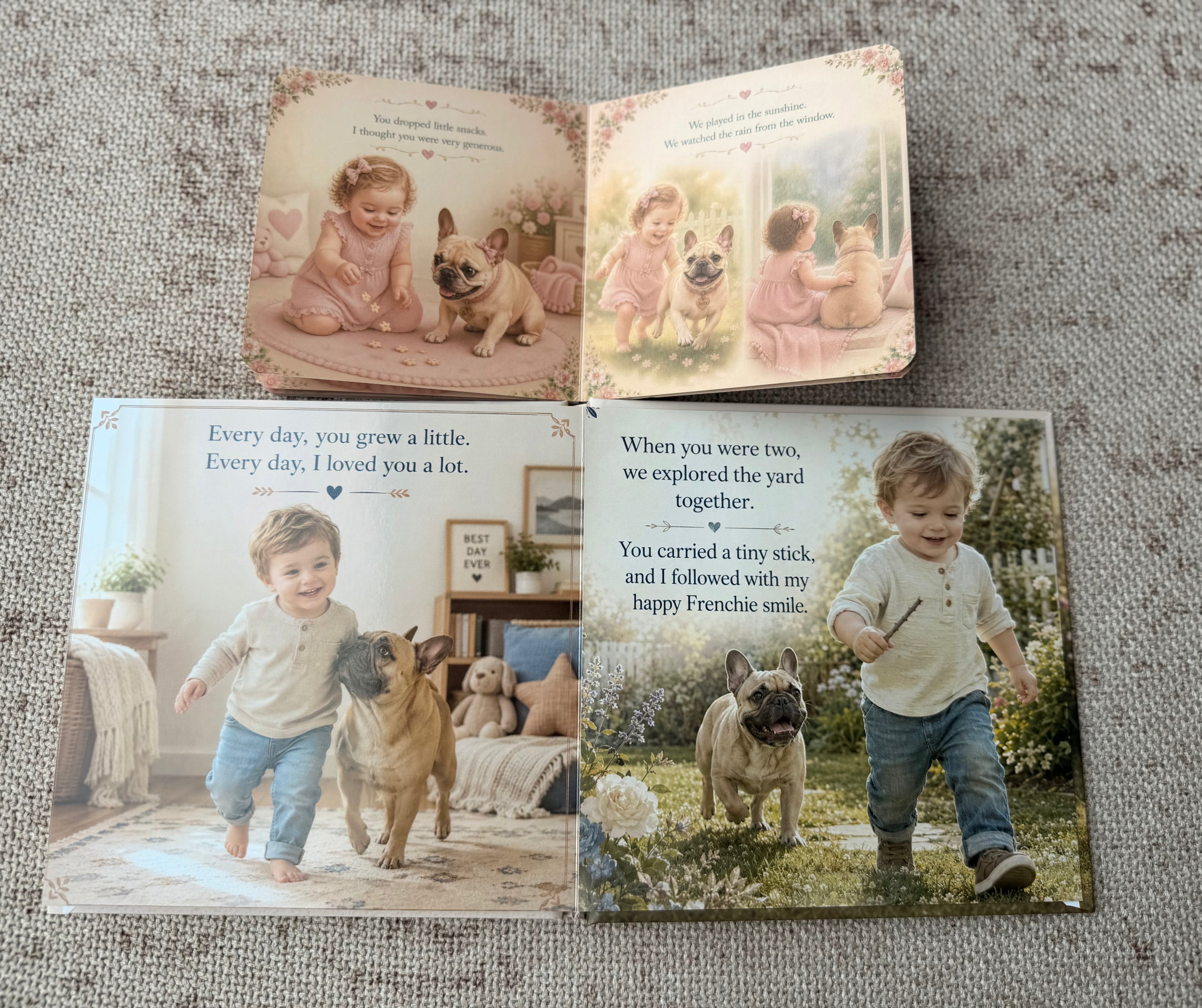 Personalized Baby & Dog Book